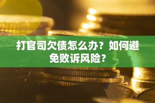 武汉打官司欠债怎么办？如何避免败诉风险？