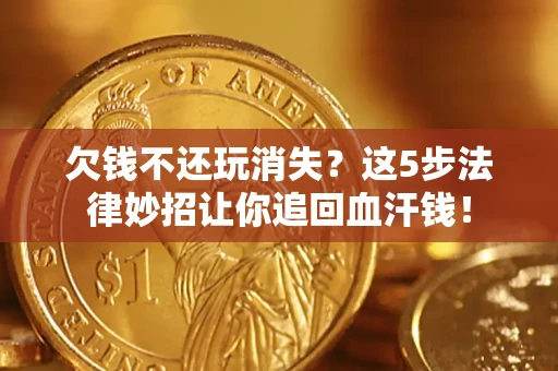 武汉欠钱不还玩消失？这5步法律妙招让你追回血汗钱！