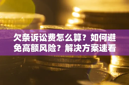 武汉欠条诉讼费怎么算？如何避免高额风险？解决方案速看！
