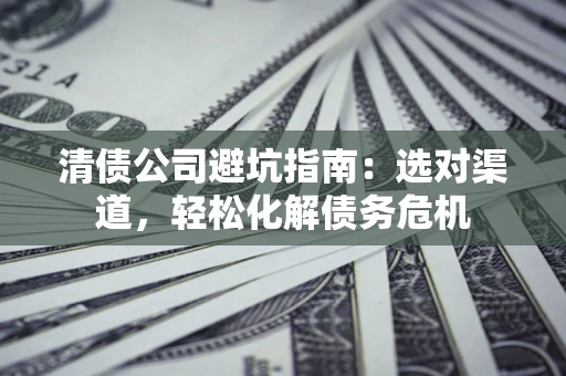 武汉清债公司避坑指南：选对渠道，轻松化解债务危机