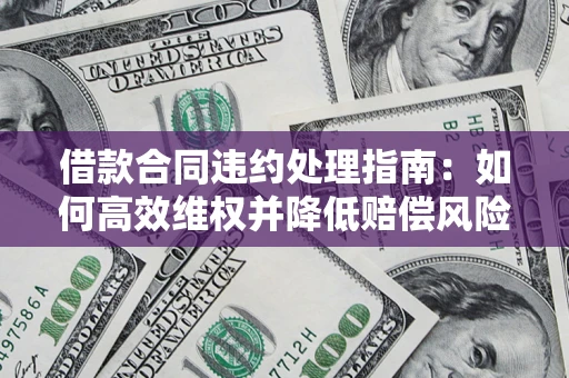 武汉借款合同违约处理指南：如何高效维权并降低赔偿风险？