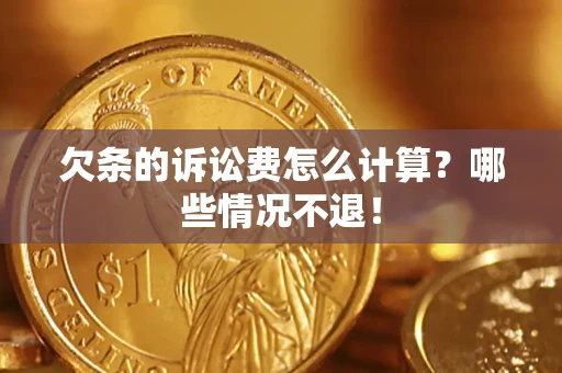 武汉欠条的诉讼费怎么计算？哪些情况不退！