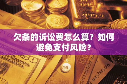 武汉欠条的诉讼费怎么算？如何避免支付风险？